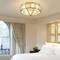 Luxury Round Modern Chandelier Flush Mount Ceiling Light Home Lamp Decor E26
